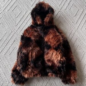 Corteiz FW25 Diamond Hooded Fur Heavyweight Jacket